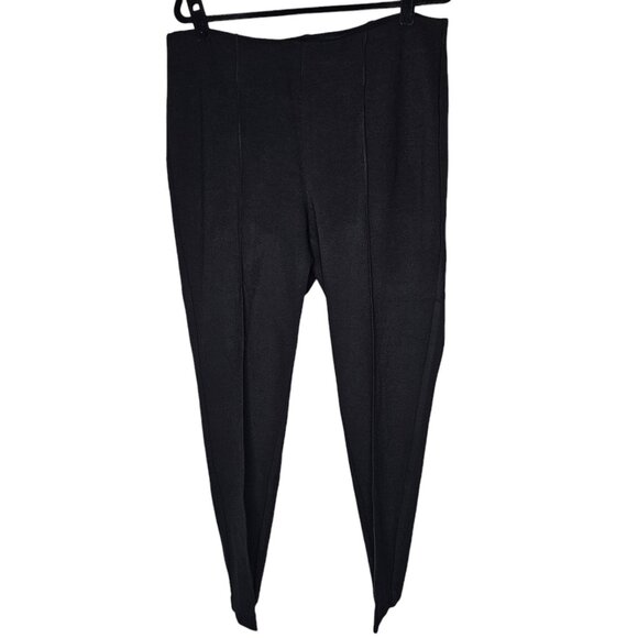Chicos 2.5 14P Black Pants So Slimming Juliet Straight Leg Ponte Knit Office - Picture 1 of 7